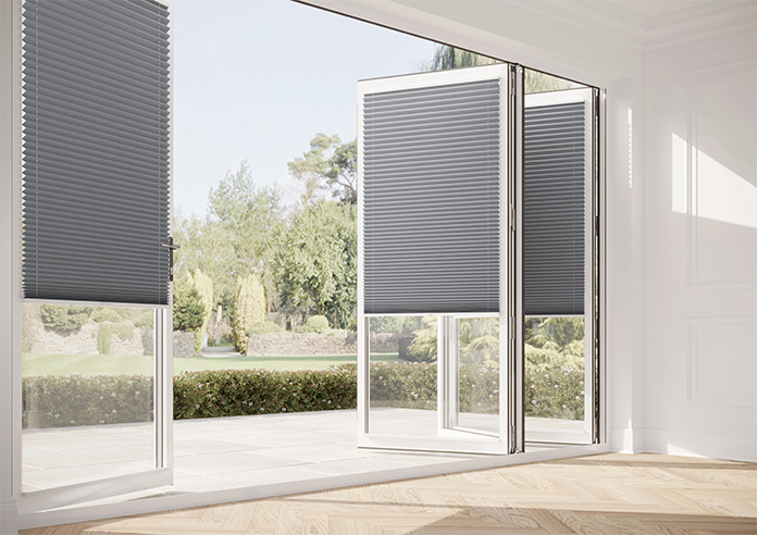 Solaris, Lupa Grey - Stick Fit Pleated Blind - Image 12